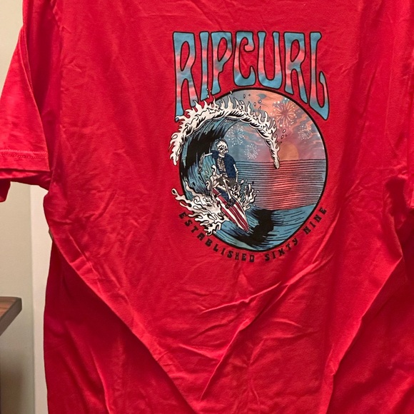 RIP CURL men’s Americana Shred Short Sleeve Tee - Picture 10 of 15